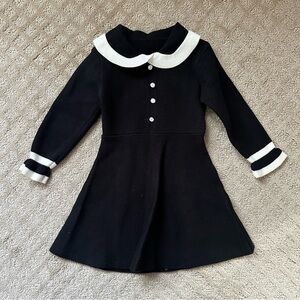 NFS.  Toddler girls special event black and white knit dress size 2-3